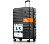 Travely Polycarbonat Koffer Groß 77cm XL - 100L Innenvolumen - 158cm Gurtmaß, sehr robuster Hartschalenkoffer mit sanften Rollen & TSA Schloss, Reisekoffer, Handgepäck Koffer, Reisekoffer mit Rollen