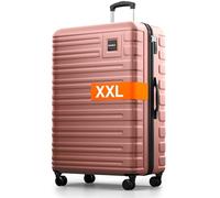 Travely Polycarbonat Koffer Groß 87cm XXL - 150L Innenvolumen, sehr robuster Hartschalenkoffer mit sanften Rollen & TSA Schloss, Reisekoffer, Handgepäck Koffer, Reisekoffer mit Rollen