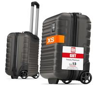 Travely Premium Handgepäck Koffer 40x30x20cm - passend für Ryanair, Lufthansa, Eurowings und co. I 26L Handgepäck Koffer mit sanften Rollen, Reise, Schwarz