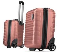 Travely Premium Handgepäck Koffer 40x30x20cm - passend für Ryanair, Lufthansa, Eurowings und co. I 26L Handgepäck Koffer mit sanften Rollen, Reise, Schwarz