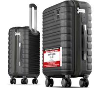 Travely Premium Handgepäck Koffer 55x40x20cm - passend für Ryanair, Lufthansa, Eurowings und co. I 36L Handgepäck Koffer mit sanften Rollen und praktischem TSA Schloss, Reisekoffer