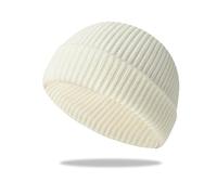 Trawler Beanie Hat - Short Fisherman Beanies in Cold Weather Stretch Skull Cap Retro and Hip-hop Style