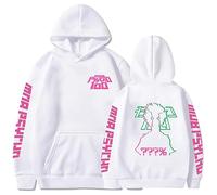 Trconk Anime Mob Psycho 100 Bedruckt Muster Pullover Kapuzenpullover Mode Lässig Bequem Langärmelig Sweatshirts Neutral Oberteile XXS~4XL-Black||XXS