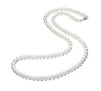Treasure Bay Elegante Halskette mit Süßwasserperlen der Güteklasse AA 7 mm für Damen, Mädchen und Damen, in einer schönen Schmuck-Geschenkbox (44)