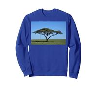 Tree Serengeti National Park Safai Afrika Sweatshirt, Unisex für Erwachsene, Königsblau, S