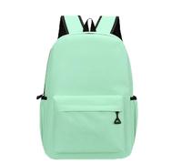 Treer Kinder Rucksack, Einfarbig Schulrucksack für Jungen Wasserdicht Nylon Kinderrucksack, Kindergartenrucksack Schulranzen für 3-14 Jahre (Aqua Grün,M-41x28x13cm)