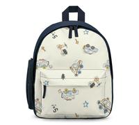 Treer Wasserdicht Rucksack Kinder, 3D-Cartoon Auto Schulrucksack für Kinder Nylon Kinderrucksack Mädchen Jungen Kindergartenrucksack Schulranzen für 3-10 Jahre (Beige,32x24x15cm)
