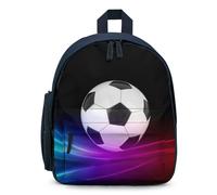 Treer Wasserdicht Rucksack Kinder, 3D-Fußball Schulrucksack für Kinder Nylon Kinderrucksack Mädchen Jungen Kindergartenrucksack Schulranzen für 3-10 Jahre (Fußball 10,32x24x15cm)