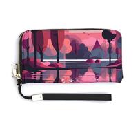 Trees by Lake modische Einkaufstasche, Designer-Schulterhandtaschen, Damen-Handtaschen, Hobo-Taschen, niedliche Aufbewahrungstasche für Damen, Stil, 20 x 10,5 cm, Stil:, 20.0*10.5cm