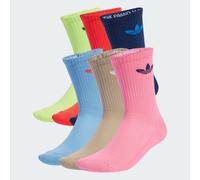 Trefoil Cushion Crew Socken, 6 Paar Ash Blue / Night Indigo / Lucid Red 40-42