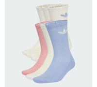 Trefoil Cushion Crew Socken, 6 Paar Chalk Blue / Wonder Mauve / Off White 40-42