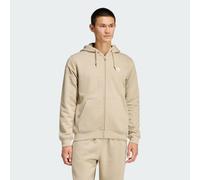 Kapuzensweatshirt ADIDAS ORIGINALS "TREFOIL ESSENTIALS", Herren, Gr. S, stone khaki, Obermaterial: 70% Baumwolle, 30% Polyester, angesetztes Bündchen, Sweatshirts, Full Zip Hoddie, Kapuzenpullover, Ka
