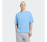 TREFOIL ESSENTIALS MELIERTES LOCKER GESCHNITTENES CROP-SHIRT Light Blue Mel L