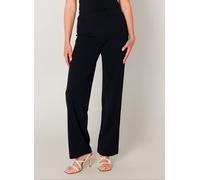 Treggings BASE LEVEL "Yarah", Damen, Gr. 36, Länge 32, blau (dunkelblau), Web, Obermaterial: 97% Polyester, 3% Elasthan, unifarben, loose fit lang, Hosen Treggings, mit elastischem Bund (79510505-36) 