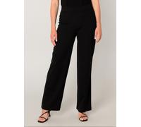 Treggings BASE LEVEL "Yarah", Damen, Gr. 36, Länge 32, schwarz, Web, Obermaterial: 97% Polyester, 3% Elasthan, unifarben, loose fit lang, Hosen Treggings, mit elastischem Bund (92902918-36) schwarz