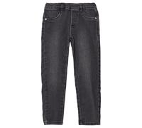 Regular-fit-Jeans S.OLIVER JUNIOR, Mädchen, Gr. 122, N-Gr, schwarz, Denim/Jeans, Obermaterial: 80% Baumwolle, 18% Polyester, 2% Elasthan, regular fit knöchellang, Jeans Regular-fit-Jeans, mit Taschen