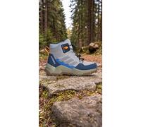 adidas Terrex Ax4R Mid Hiking Shoes Kids Kids Boys AND Girls gretwo/refsil/globlu (AA2S) 3.5