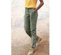 Trekkinghose LASCANA ACTIVE, Damen, Gr. 38, N-Gr, grün (khaki), Web, Obermaterial: 96% Polyamid, 4% Elasthan, unifarben, normal, Hosen Trekkinghose, 2-in 1-Hose mit abnehmbaren Hosenbeinen (27671026-3