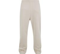 Trekkinghose URBAN CLASSICS "Urban Classics Fluffy Trackpants", Herren, Gr. 5XL, US-Größen, beige (cloud), 70% Baumwolle, 30% Polyester, unifarben, loose fit, Hosen Trekkinghose (74644512-5XL) cloud
