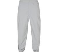 Trekkinghose URBAN CLASSICS "Urban Classics Herren Wide Track Pants", Herren, Gr. 4XL, US-Größen, grau (lightasphalt), 100% Polyamid, unifarben, relaxed fit, Hosen Trekkinghose (73287061-4XL) lightasp