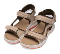 Trekkingsandale ARA "MOTION", Damen, Gr. 40, hellbeige, Textil, Veloursleder, unifarben mit Farbeinsatz, Schuhe (87951938-40) hellbeige