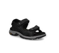 Trekkingsandale CAMEL ACTIVE, Herren, Gr. 43, schwarz, Leder, Basic, Schuhe, Klettschuh, Sommerschuh, Outdoorschuh mit Logoschriftzug (97172239-43) schwarz