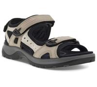 Trekkingsandale ECCO "OFFROAD", Damen, Gr. 36, beige (hellbeige, schwarz), Nubukleder, Textil, Schuhe, Outdoorschuh, Sommerschuh, Freizeitsandale, in sportlicher Optik (38361748-36) hellbeige, schwarz