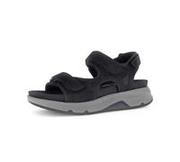 Trekkingsandale GABOR "Trekkingsandale Materialmix Leder/Lederimitat", Damen, Gr. 37,5, schwarz, Schuhe (34346451-37,5) schwarz