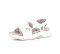 Trekkingsandale GABOR "Trekkingsandale Materialmix Leder/Lederimitat", Damen, Gr. 38,5, weiß, Schuhe (59517924-38,5) weiß