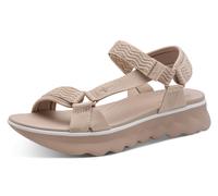Trekkingsandale TAMARIS, Damen, Gr. 38, taupe, Textil, unifarben, Schuhe, Plateau, Sandalette, Riemchensandale in veganer Verarbeitung (24101149-38) taupe