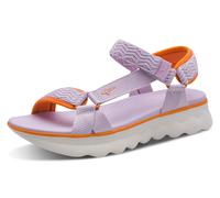 Trekkingsandale TAMARIS, Damen, Gr. 42, violett kombiniert, Textil, unifarben mit Farbeinsatz, Schuhe, Plateau, Sandalette, Riemchensandale in veganer Verarbeitung (82102132-42) violett kombiniert