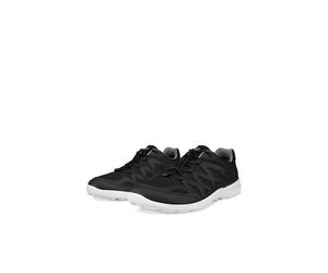 Trekkingschuh ECCO "TERRACRUISE LT M TEX", Herren, Gr. 43, schwarz-weiß (schwarz), Lederimitat, Textil, Schuhe Trekkingschuh, Freizeitsneaker, Halbschuh, Outdoorschuh mit Profilsohle (67063837-43) sch