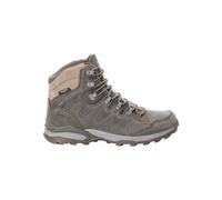 Trekkingschuh JACK WOLFSKIN "REFUGIO PRIME TEXAPORE MID M", Herren, Gr. UK 6 - EU 39,5, Normalschaft, braun (cold, coffee), Obermaterial: Leder. Obermaterial 2: Synthetik. Futter: Polyester, Schuhe Tr