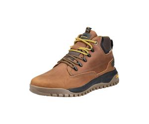 Trekkingschuh JEEP "Jeep Sneaker Leder/Textil", Herren, Gr. 41, braun (dunkelbraun), Leder, Textil, Schuhe Trekkingschuh (55203008-41) dunkelbraun