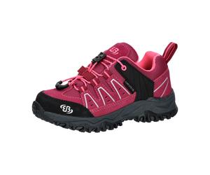 Trekkingschuh Mädchen Schnellschnürsystem wasserdicht rosa Brütting Mount Pinos Kids Low - Rosa / 37