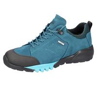Trekkingschuh WALDLÄUFER "H-Amiata", Damen, Gr. 5 (38), blau (türkis, kombiniert), Gummi, Nubukleder, Textil, Schuhe Trekkingschuh, Freizeitschuh, Halbschuh, Schnürschuh mit TEX-Membran, H-Weite (9986