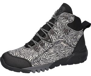 Trekkingschuh WALDLÄUFER "H-AMIATA", Damen, Gr. 5 (38), schwarz-weiß (schwarz, zebra), Gummi, Nubukleder, Textil, Veloursleder, Schuhe Trekkingschuh, Outdoorschuh, Wanderschuh, Schnürboots, Schuhweite