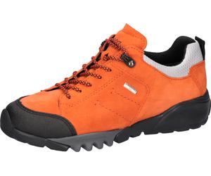 Trekkingschuh WALDLÄUFER "H-AMIATA", Damen, Gr. 5,5 (38,5), orange, schwarz, grau, Gummi, Textil, Veloursleder, kontrastfarbene Details, Schuhe Trekkingschuh, Freizeitschuh, Halbschuh, Outdoorschuh mi