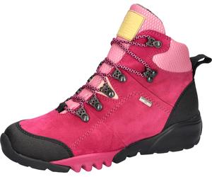 Trekkingschuh WALDLÄUFER "H-AMIATA", Damen, Gr. 6,5, magenta, rosé, schwarz, Gummi, Textil, Veloursleder, Schuhe Trekkingschuh, Outdoorschuh, Wanderschuh, Schnürboots, Schuhweite H (= sehr weit) (2446