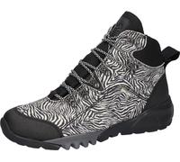 Trekkingschuh WALDLÄUFER "H-AMIATA", Damen, Gr. 6,5, schwarz, zebra, Gummi, Nubukleder, Textil, Veloursleder, Schuhe Trekkingschuh, Outdoorschuh, Wanderschuh, Schnürboots, Schuhweite H (= sehr weit) (