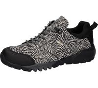 Trekkingschuh WALDLÄUFER "H-AMIATA", Damen, Gr. 7 (40,5), schwarz, weiß, Gummi, Nubukleder, Textil, Veloursleder, Schuhe Trekkingschuh, Freizeitschuh, Halbschuh, Outdoorschuh mit TEX-Ausstattung, H-We