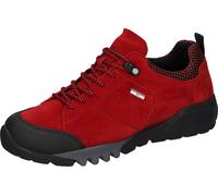 Trekkingschuh WALDLÄUFER "H-AMIATA", Damen, Gr. 9 (43), rot (dunkelrot, schwarz), Gummi, Textil, Veloursleder, Schuhe Trekkingschuh, Freizeitschuh, Halbschuh, Outdoorschuh mit TEX-Ausstattung, H-Weite