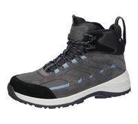 Trekkingschuh WALDLÄUFER "H-DEAN", Damen, Gr. 8 (42), grau, schwarz, Textil, Veloursleder, kontrastfarbene Details, Schuhe Trekkingschuh, Outdoorschuh, Schnürboots, Wanderschuh in Komfortweite H (= se