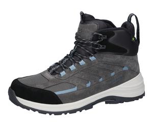 Trekkingschuh WALDLÄUFER "H-DEAN", Herren, Gr. 9,5 (44), grau, schwarz, Textil, Veloursleder, kontrastfarbene Details, Schuhe Trekkingschuh, Outdoorschuh, Schnürboots, Wanderschuh in Komfortweite H (=
