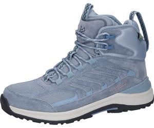Trekkingschuh WALDLÄUFER "H-DEBBY", Damen, Gr. 6,5, hellblau, Mesh, Veloursleder, Schuhe Trekkingschuh, Outdoorboots, Wanderschuh, Schnürboots in Komfortweite H (= sehr weit) (17969663-6,5) hellblau
