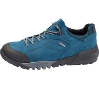 Trekkingschuh WALDLÄUFER "H-Fritz", Herren, Gr. 7,5 (41), blau (türkis, schwarz), Gummi, Nubukleder, Textil, Schuhe Trekkingschuh, Freizeitschuh, Outdoorschuh, Sneaker mit TEX-Ausstattung, H-Weite (68