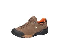 Trekkingschuh WALDLÄUFER "H-Fritz", Herren, Gr. 7,5 (41), schlamm, orange, Gummi, Nubukleder, Textil, kontrastfarbene Details, Schuhe Trekkingschuh, Freizeitschuh, Outdoorschuh, Sneaker mit TEX-Aussta
