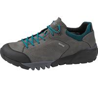 Trekkingschuh WALDLÄUFER "H-Fritz", Herren, Gr. 8 (42), grau (grau, schwarz), Gummi, Nubukleder, Textil, kontrastfarbene Details, Schuhe Trekkingschuh, Freizeitschuh, Outdoorschuh, Sneaker mit TEX-Aus