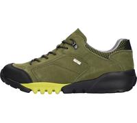 Trekkingschuh WALDLÄUFER "H-Fritz", Herren, Gr. 8 (42), grün (oliv, schwarz), Gummi, Nubukleder, Textil, kontrastfarbene Details, Schuhe Trekkingschuh, Freizeitschuh, Outdoorschuh, Sneaker mit TEX-Aus
