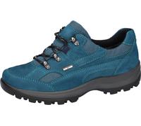 Trekkingschuh WALDLÄUFER "HOLLY", Damen, Gr. 5,5 (38,5), blau, Nubukleder, Textil, unifarben, Schuhe Trekkingschuh, Outdoorschuh, Wanderschuh, Tex-Schnürschuh in Komfortweite H (34935163-5,5) blau